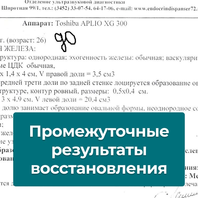 Промежуточные результаты работы